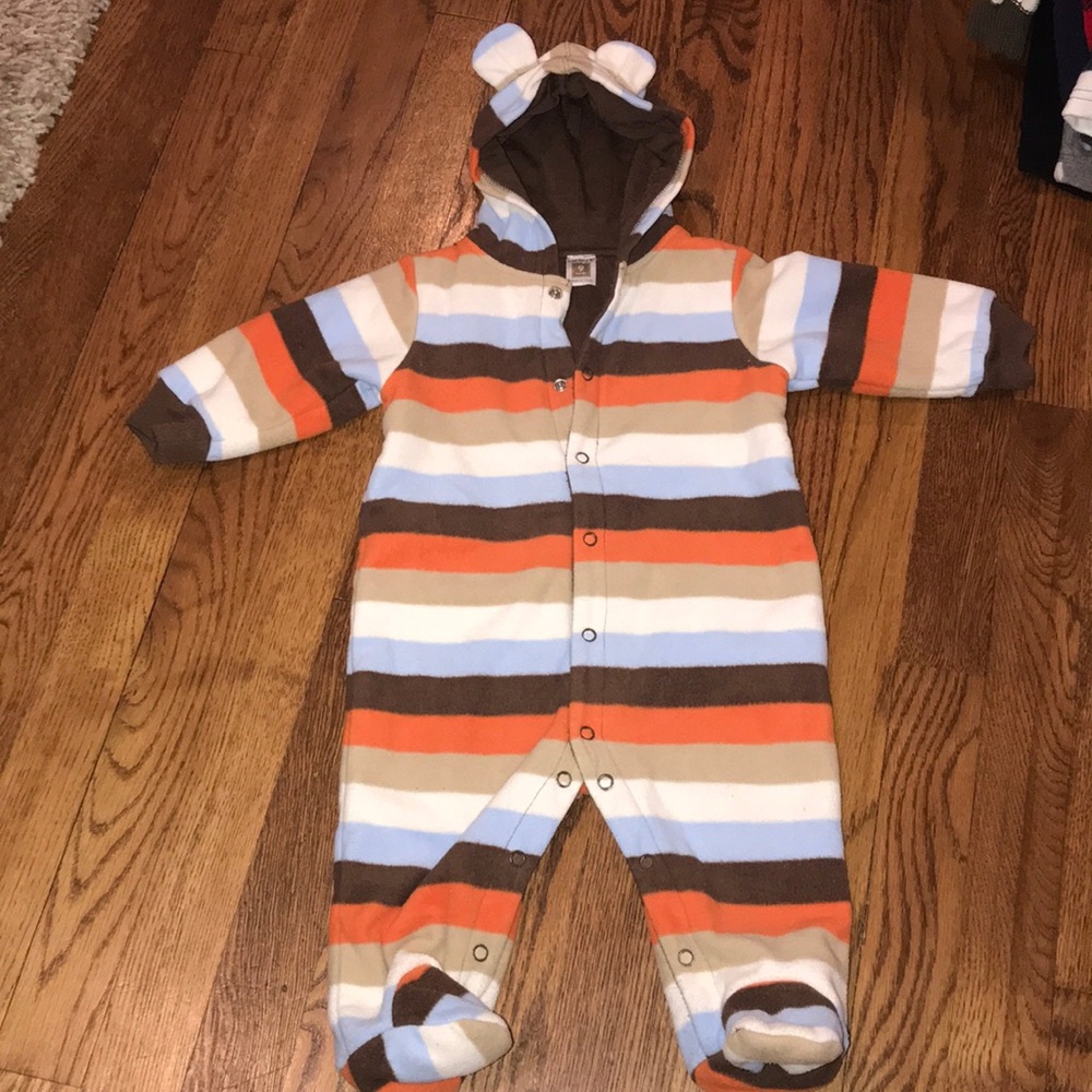 Fleece one-piece bunting